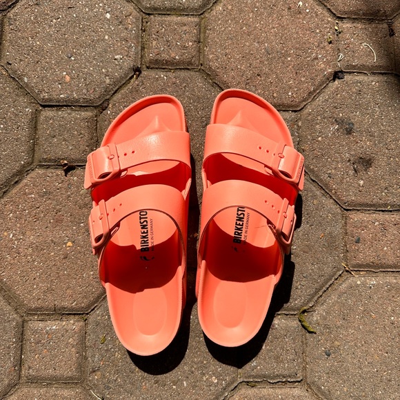 Birkenstock Shoes - Birkenstock water Arizona style sandals. In Peach color.